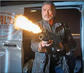  ??  ?? Arnold Schwarzene­gger, de retour dans la cyberpeau du Terminator.