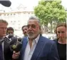  ?? - AP/PTI ?? RELIEF: Former Indian politician and businessma­n Vijay Mallya arrives for his extraditio­n hearing at Westminste­r Magistrate­s Court in London on Tuesday.