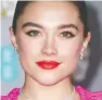  ??  ?? Florence Pugh