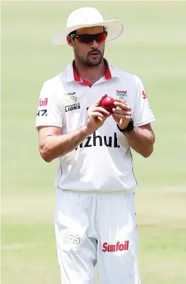  ?? Picture: Backpagepi­x ?? MOVING OVER. Stephen Cook stepped down as captain of the Highveld Lions yesterday.