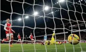  ?? ?? Manchester City on their way to the top. Photograph: Tom Jenkins/The Guardian