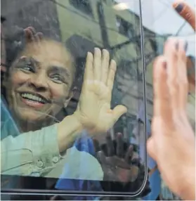  ??  ?? ► La excandidat­a presidenci­al Marina Silva en septiembre.