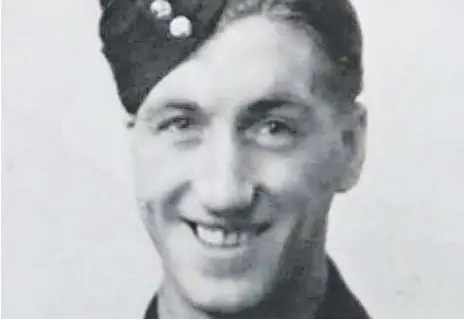  ??  ?? Chick Henderson in his RAF uniform.