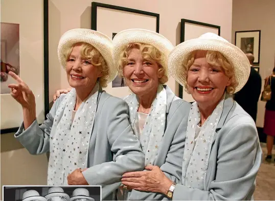  ?? GETTY ?? Babs Beverley, left, and sisters Joy, centre, and Teddie in 2006, and in 1961, with Babs again on the left. They regularly lined up for photos in the same order.