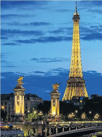  ?? Picture: iStock ?? DON’T CLOSE YOUR EYES Paris at night.