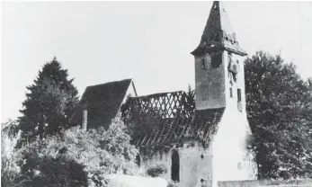  ?? ARCHIVFOTO: SZ ?? Die Ruine der Stephanusk­irche von Gruorn.