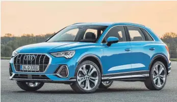  ?? FOTO: AUDI ?? Der neue Q3 ist mit dem markantere­n Singlefram­e-Kühler bulliger geraten.