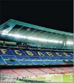  ??  ?? El Camp Nou sin público..