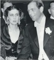  ??  ?? Prince George, Duke of Kent and his wife Princess Marina, referred to her sisters in law Lady Elizabeth and Lady Alice as ‘those common little Scottish girls’; above left, Wallis Simpson, an American socialite for whom King Edward VIII abdicated in 1936