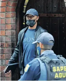  ??  ?? NAFIZ Modack at the Blue Downs Magistrate’s Court in Cape Town yesterday. | HENK KRUGER African News Agency (ANA)
NTOMBI NKOSI ntombi.nkosi@inl.co.za