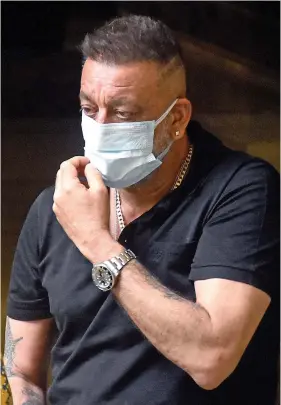  ?? Photo: ANI ?? Bollywood actor Sanjay Dutt spotted at Bandra in Mumbai on October 21, 2020.