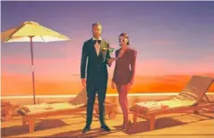  ??  ?? Calvin Harris and Dua Lipa in the video for ‘One Kiss’