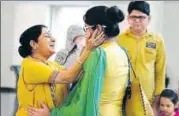  ?? ARVIND YADAV/ HT FILE ?? Union external affairs Minister Sushma Swaraj met Uzma Ahmad upon her return to India.