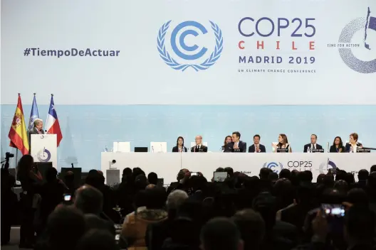  ??  ?? On December 2, 2019, the 2019 United Nations Climate Change Conference, also known as COP25, is held in Madrid, capital of Spain.