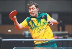  ??  ?? Australian Olympian David Powell will compete at the Geelong internatio­nal table tennis championsh­ips starting today.