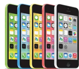  ??  ?? The new 6.1in iPhone will reportedly bring bright colours to the handset for the first time since the 5c introduced green, blue, yellow pink and white