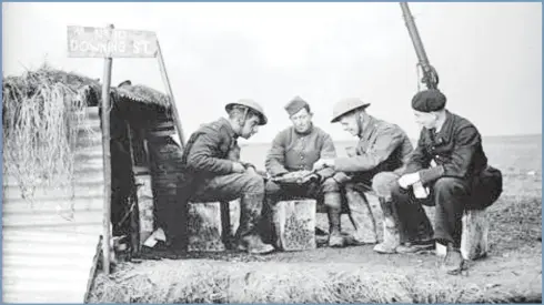 ?? ESPECIAL ?? Imagen de época de soldados británicos en un rancho.