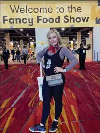  ?? COURTESY ?? Los Gatos mom Lisa Matar founded Health Bear Food, whose offices are in Campbell, to make single-serving superfood oatmeals. Post-pandemic, Matar, at the Fancy Food Show in Las Vegas, gave up alcohol and became a vegan to “live my brand, which is fun, fit food.”