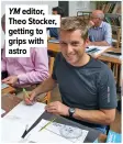  ?? ?? YM editor, Theo Stocker, getting to grips with astro