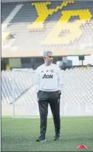  ?? FOTO: AP ?? Mou, durante el entrenamie­nto previo