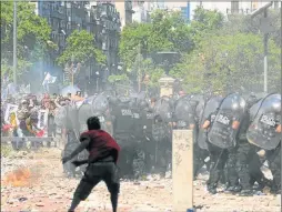  ?? PABLO CUARTEROLO ?? RIESGO. El reporte británico previene sobre las manifestac­iones.   