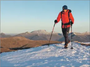  ??  ?? Kevin in Glen Coe with Ben Nevis in the background.