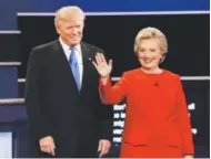  ?? David Goldman, Associated Press file ?? Among the factors impacting NFL ratings this fall was the contentiou­s campaign between Donald Trump and Hillary Clinton.