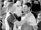  ?? DYLAN BUELL/GETTY IMAGES ?? Bubba Watson, right, celebrates with caddie Ted Scott after Sunday’s victory ended a 2-year winless drought.