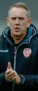  ??  ?? HOPES: Derry City boss Kenny Shiels