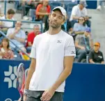  ?? |ISRAEL SALAZAR ?? La reacción de Karlovic al perder el primer set ante Ferrer.