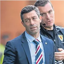  ??  ?? Rangers manager Pedro Caixinha.