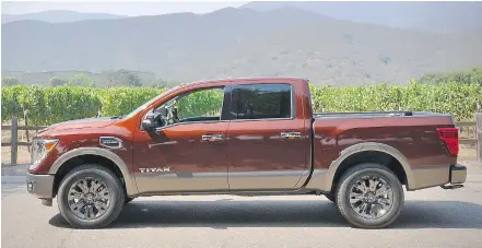  ?? PHOTOS: DEREK MCNAUGHTON/DRIVING.CA ?? With hints of F-150 and touches of Tundra, the Titan is looking good.