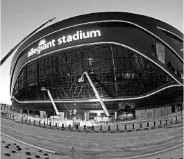  ?? ETHAN MILLER/GETTY ?? The Raiders will open Allegiant Stadium in Las Vegas on Monday, Sept. 21 vs. the Saints.