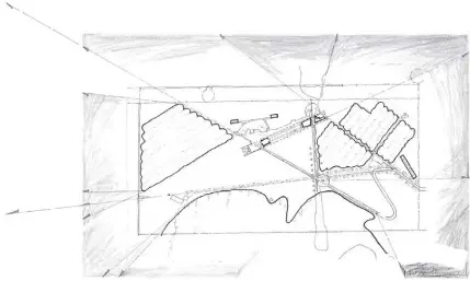  ??  ?? Site plan concept (not to scale)