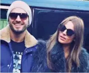  ??  ?? Glamour: Beqiri with his reality TV star sister Missé