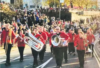  ??  ?? BTM Band at Caerphilly