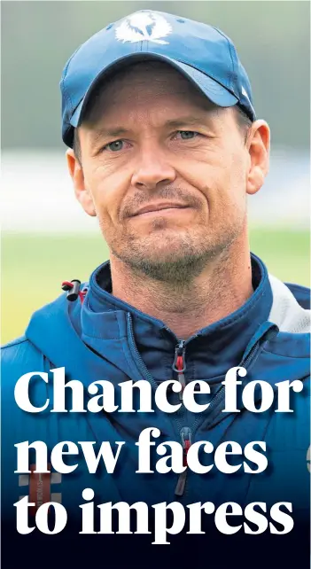  ?? ?? EXCITED: Scotland cricket coach Shane Burger is keen to see his young players play.