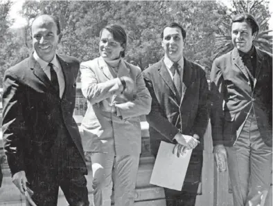  ??  ?? José Luis Martínez, José Luis Cuevas, Vicente Rojo, Manuel Felguérez, 1968