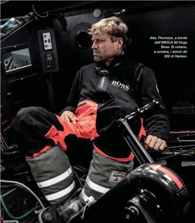  ??  ?? Alex Thomson, a bordo dell’IMOCA 60 Hugo Boss. Si notano, a sinistra, i winch Air 300 di Harken.
Con la resina autolivell­ante di Refit Style il mondo dei rivestimen­ti sintetici entra in una nuova era. Non c’è limite alla personaliz­zazione.