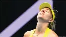  ??  ?? "Der Rhythmus hat gefehlt" - Angelique Kerber bei ihrem Erstrunden-Aus in Melbourne