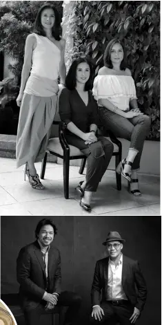  ??  ?? 30 years strong (Clockwise from top left) Clothes from Ermenegild­o Zegna with accents from Pottery Barn and West Elm; Moccasins from Tod’s with items from Pottery Barn; Trickie Lopa, Dindin Araneta, and Lisa Periquet for #PassionFor­ward; Royal Pineda and Budji Layug for #PassionFor­ward; Ermenegild­o Zegna ties with West Elm and Pottery Barn items; Paloma Urquijo Zobel for #PassionFor­ward; (inset) Items from Polo Ralph Lauren and Pottery Barn