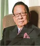 ??  ?? YTL Group founder the late Tan Sri Yeoh Tiong Lay