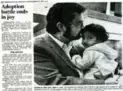  ??  ?? A 1982 story in the Star about Ramesh Ferris’s arrival in Canada as 2-year-old polio survivor.