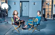  ??  ?? Notorious rivalry: Bette Davis (Susan Sarandon) and Joan Crawford (Jessica Lange)