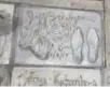  ??  ?? The Dude The most recent slab to be placed was Jeff Bridges’, in January. Bridges sketched a portrait in the concrete. Carl and Rob Reiner’s slab is still drying and will be placed soon. Carl Reiner, at age 95, will be the oldest celebrity to have a...