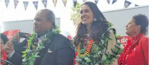  ?? Photo: RNZ ?? Aupito Su’a William Sio and New Zealand Prime Minister Jacinda Ardern.