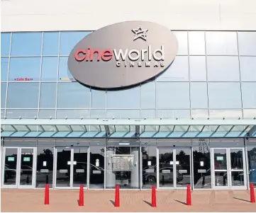  ?? ?? FRESH START: Cineworld was forced to close some of its venues during the pandemic.