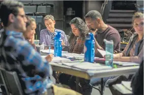  ?? Adams VisCom, provided by the Denver Center ?? Playwright Tony Meneses in rehearsals for “Twenty50” in Denver during the Denver New Play Summit in February 2019.