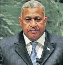 ??  ?? Prime Minister Voreqe Bainimaram­a.