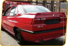  ??  ?? Alfa Romeo 155 Q4 widebody.